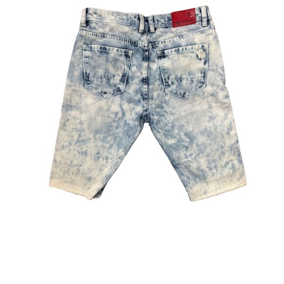 JORDAN CRAIG MEN'S LEGACY EDITION DISTRESSED BLEACHED DENIM JEAN SHORTS SZ 32 - Picture 2 of 6